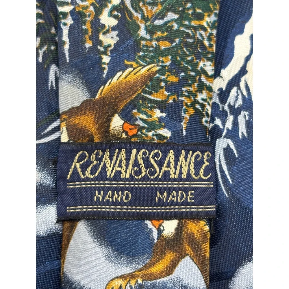 Men's Bald Eagle Wildlife Scenic Necktie Mountain Forest Nature Novelty Tie